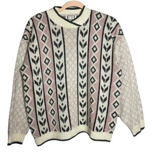 Vintage 62 East Men’s Medium 90s Geometric Knit Sweater